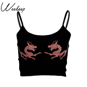 Dragon Printed Cotton Top