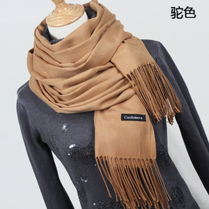 Cashmere Scarf with Tassels